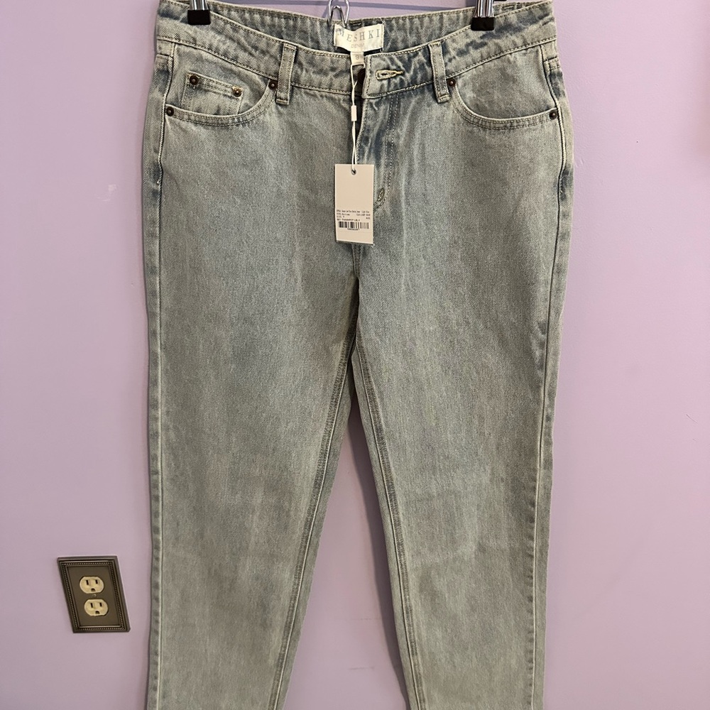 MESHKI low rise denim jeans